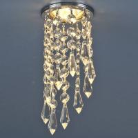 Светильник встраиваемый точечный 205А-С MR16 золото/прозр.хрусталь