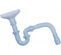 Сифон 1 1/2*40 Ani прямоточ. с гофрой 40*40/50 DR0115 с разрывом струи АНИ пласт