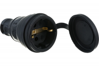 Штепсель (разъем) с загл. каучук 2P+PE 1x16А 220-240V IP44 (Турция) 5511700