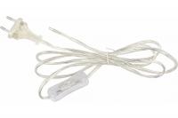 Сетевой шнур с вилкой и выключателем UCX-C10/01A-170 CLEAR, 1A, 250Вт, 1,7 м., прозрачный ТМ Uniel 