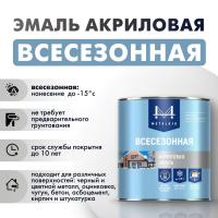 Эмаль Металкид Всесезонная акриловая коричневая RAL 8017 (1,9кг=2л) 