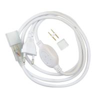 Провод электрический UCX-SP2/N21 д/св/д лент ULS-N21 WHITE 1 STICKER NEON 220В, 8х16мм, 2 конт.,бел.