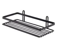 Полка в ванную прямая, 25x12х6 см, цвет чёрный матовый, ES081B 4896732