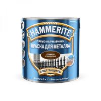 Краска Hammerite гладкая Коричневая RAL 8017 2л РОССИЯ