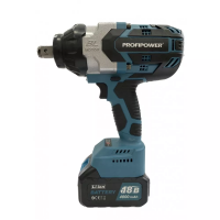 Гайковерт бесщеточный ударный PROFIPOWER DTD-18V аккум.