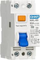 Выключатель дифференциального тока (УЗО) 2п 25А 30мА тип AC NXL-63 6кА CHINT 280721
