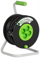 Удлинитель на пластик.катушке 4*40м б/з Greenline ПВС Эра 