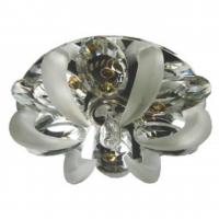 Светильник встраиваемый база-хром,хрусталь прозрачный G9 40W