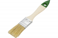 Кисть плоская Штрих Плюс 25 мм деревянная ручка, натуральная щетина