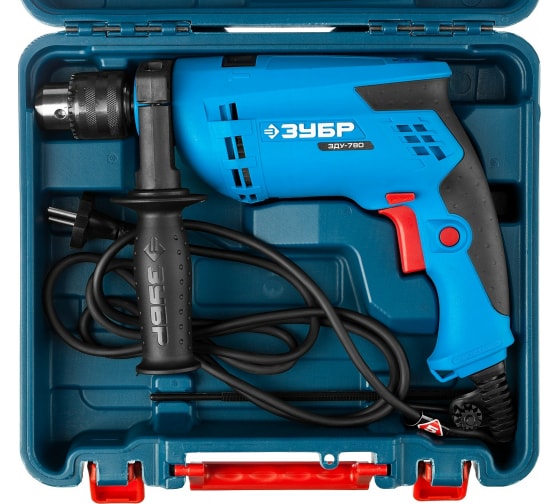 Дрель электрическая ЗУБР ЗДУ-780ЭРКМ2 780Вт кейс