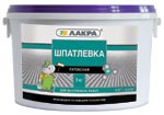 Шпатлевка ЛАКРА для внутренних работ Латексная 3кг.