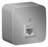 Розетка BLANCA компьютерная RJ 45 Алюминий