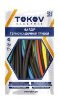 Набор трубок ТУТ 1/0.5;1.5/0.75;2/1;2.5/1.25; 3/1.5 100мм 35шт (7 цв. по 1шт кажд. размера) TOKOV EL