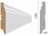 Плинтус напольный МДФ STELLA 100A 2000x100x16 Белый (4 шт в упак)