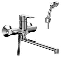 Смеситель для ванной ROSSINKA RS28-33 плоский излив хром