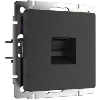 Розетка Ethernet RJ-45 /W1181008 (черный матовый)