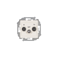 Розетка R-TV-SAT одиночная Слон.кость 1590466-31