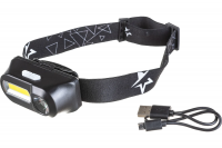 Фонарь налобный Космос H3WDLith (лит.акк.3,7V1.2Ah) 1св/д 3W 180lm+180lm з/у micro USB (1412812)