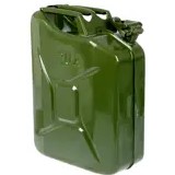 Канистра стальная зеленая, 20л 