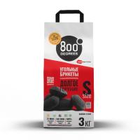 Угольные брикеты 800 Degrees Долгое горение, мешок 3кг