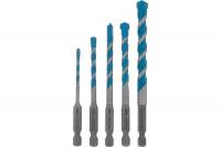 Набор сверл универсальных, Multipurpose PRO, 6-гр. хвостовик, 4-10мм, 5шт // Gross