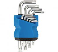 Ключи звездочки "MoS" Т10-Т50 в пласт. держат. Cr-V 9шт