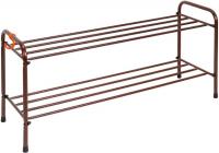 Подставка для обуви "Альфа 32" 2-х полочная 80см коричневый