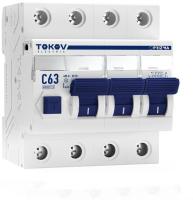 Выключатель дифференциального тока (УЗО) 4П (3P+N) С63А 30мА АС 6кА PRIZMA TOKOV ELECTRIC 