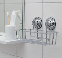 Полка для аксессуаров Ассоопа А11473, на вакуумных присосках, хром 2619261