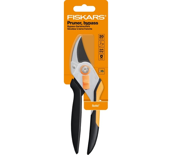 Секатор плоскостной  металлический Fiskars Solid P331