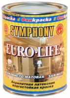 Краска в/э, евро-лайф шелк/мат. А, 1/0.9л мет./1,08кг SYMPHONY 