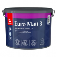 Краска TIKKURILA Euro 3 латексная база С 9л. глубокоматовая