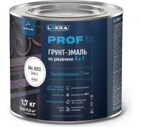 Грунт-эмаль по ржавчине 4 в 1 быстросохнущая Лакра PROF IT База А, RAL 9003 1,7 кг