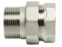 Переходник со сгоном 1 1/4" прямой VRT® никель