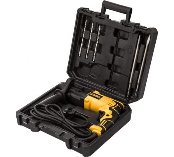 Перфоратор Denzel RH-650-18, SDS-plus, 650 Вт, 2,0 Дж, 3 плюс 1 реж.