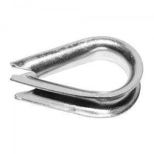 Коуш для стальных канатов  DIN 6899 покрытие белый цинк 4 (300 шт) 20.05.2016 13.06.00
