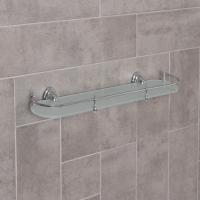 Полка Accoona А11110, одинарная, с ограничителем, стекло 1509563