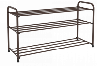 Подставка для обуви "Альфа 33" 3-х полочная 80см коричневый