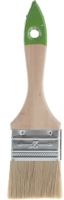 Кисть плоская Штрих Плюс 50 мм деревянная ручка, натуральная щетина