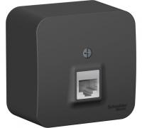 Розетка BLANCA компьютерная RJ 45 Антрацит