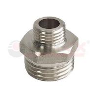 Ниппель НИКЕЛИРОВАННЫЙ переходной VALFEX НР 1/2" - НР 3/8" (VF.580.N.012.038)