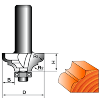 Фреза кромочная фигурная с нижним подшипником 8/30/12 R4 СТФ-2002 