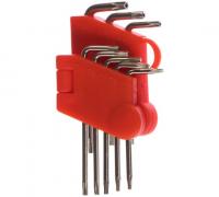 Ключи звездочки "MoS" Т5-Т20 в пластиковом держателе Cr-V 8шт 