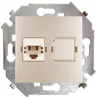 Розетка компьютерная RJ45 кат.5е, Systimax, шампань 1591598-034 