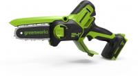 Цепная мини пила аккумуляторная Greenworks 15см GD24CSMNX 24В (без АКБ и ЗУ)