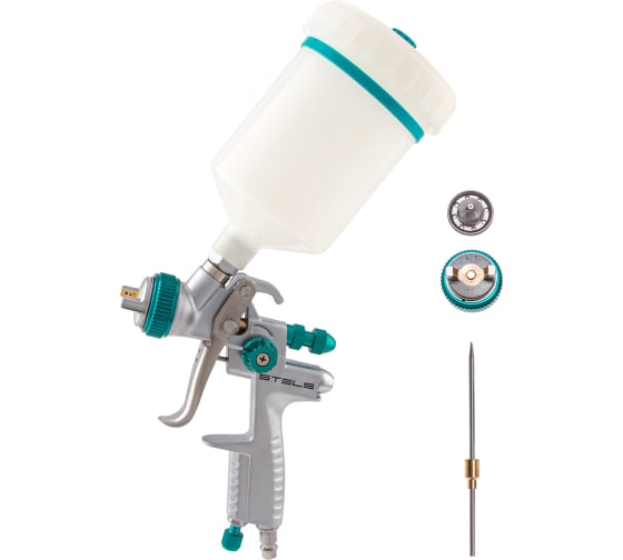 Краскораспылитель AG 901 LVMP профес., гравитац. типа, сопло 1,3 и 1,1//Stels