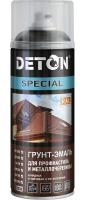 Грунт-эмаль для металлочерепицы черный RAL 9005, "Deton Spesial", 520 мл