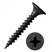 Саморез 3,5*55 черный по металлу, кг