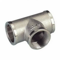 Тройник 3/4" вн/вн/вн VRT никель