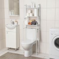 Стеллаж над унитазом 47x25х152 см, цвет белый 4010952